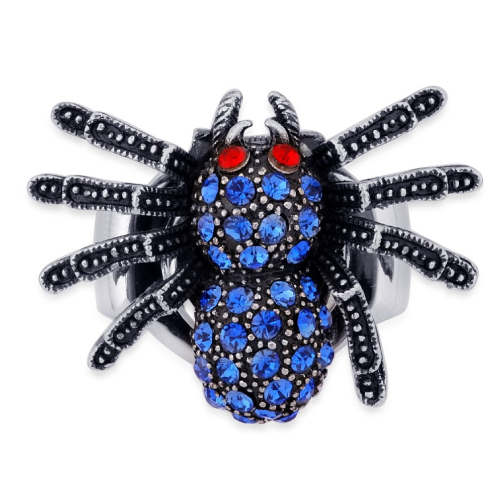 STRADA Austrian Crystal SPIDER Stretch Ring/Watch
